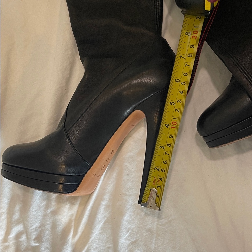 Casadei Over-the-Knee stretch leather Boots 8.5 - Picture 8 of 8